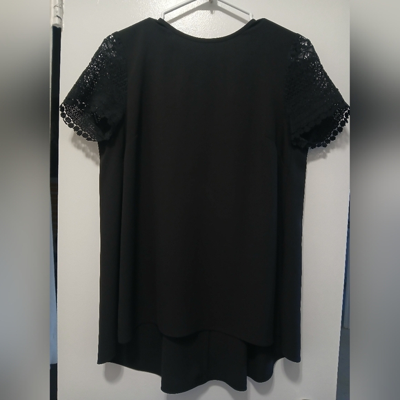 Michael Kors Crochet Sleeve Blouse - Picture 5 of 8